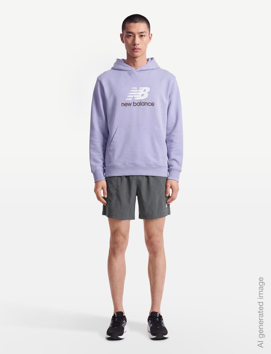 New Balance - Athletics French Terry Logo Hoodie - sweatshirts - daybreak - 0