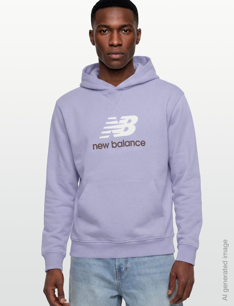 New Balance - Athletics French Terry Logo Hoodie - sweatshirts - daybreak - 3