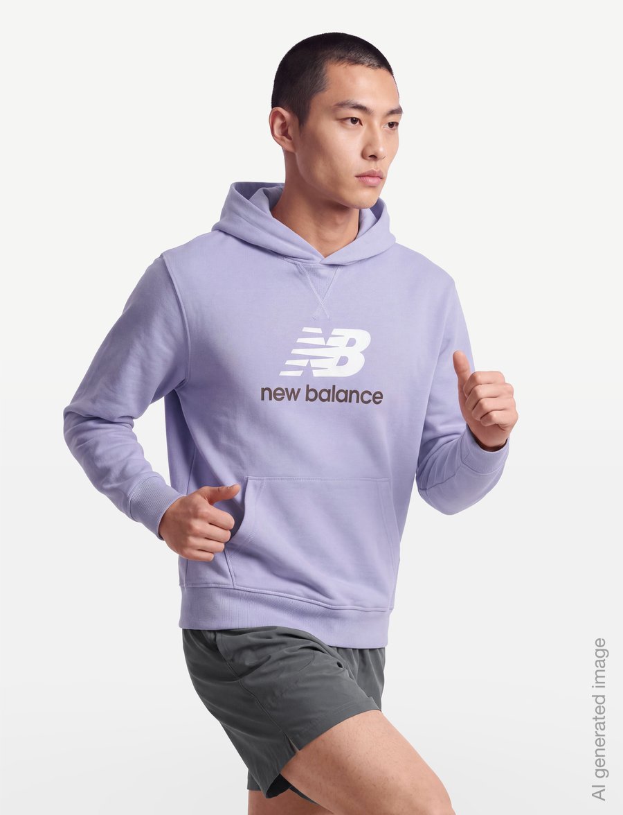 New Balance - Athletics French Terry Logo Hoodie - sweatshirts - daybreak - 3