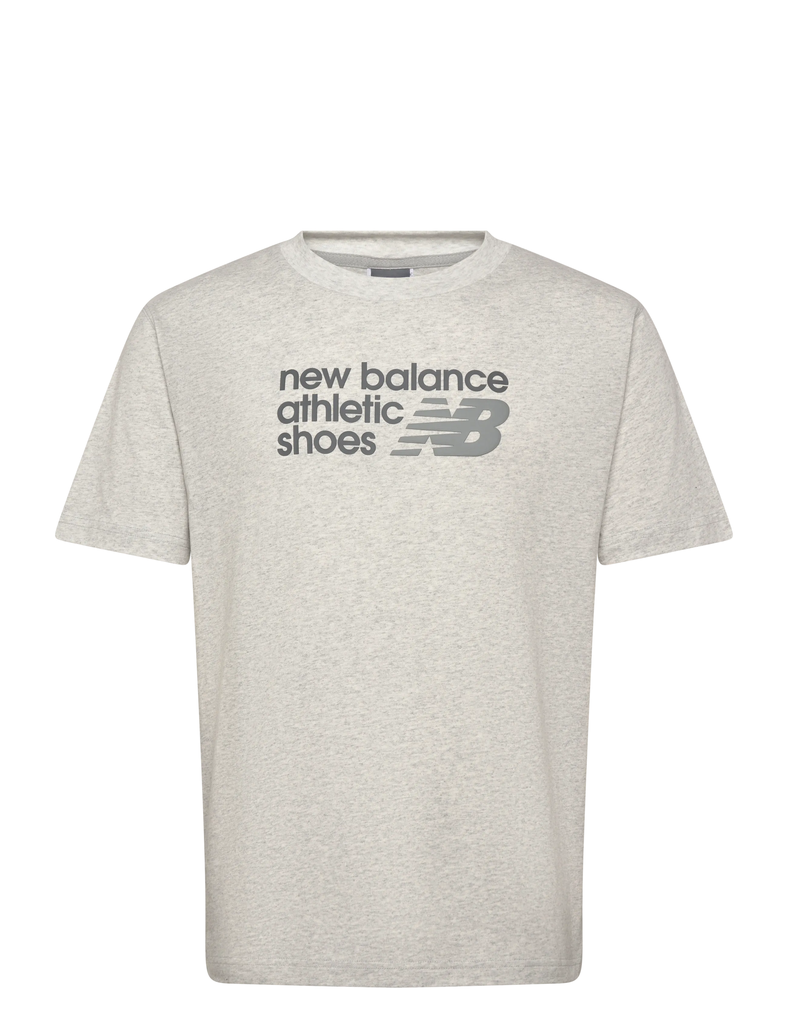 New Balance Athletics Premium Relaxed Chest Logo T-Shirt - Festival-outfit - ASH HEATHER / grey