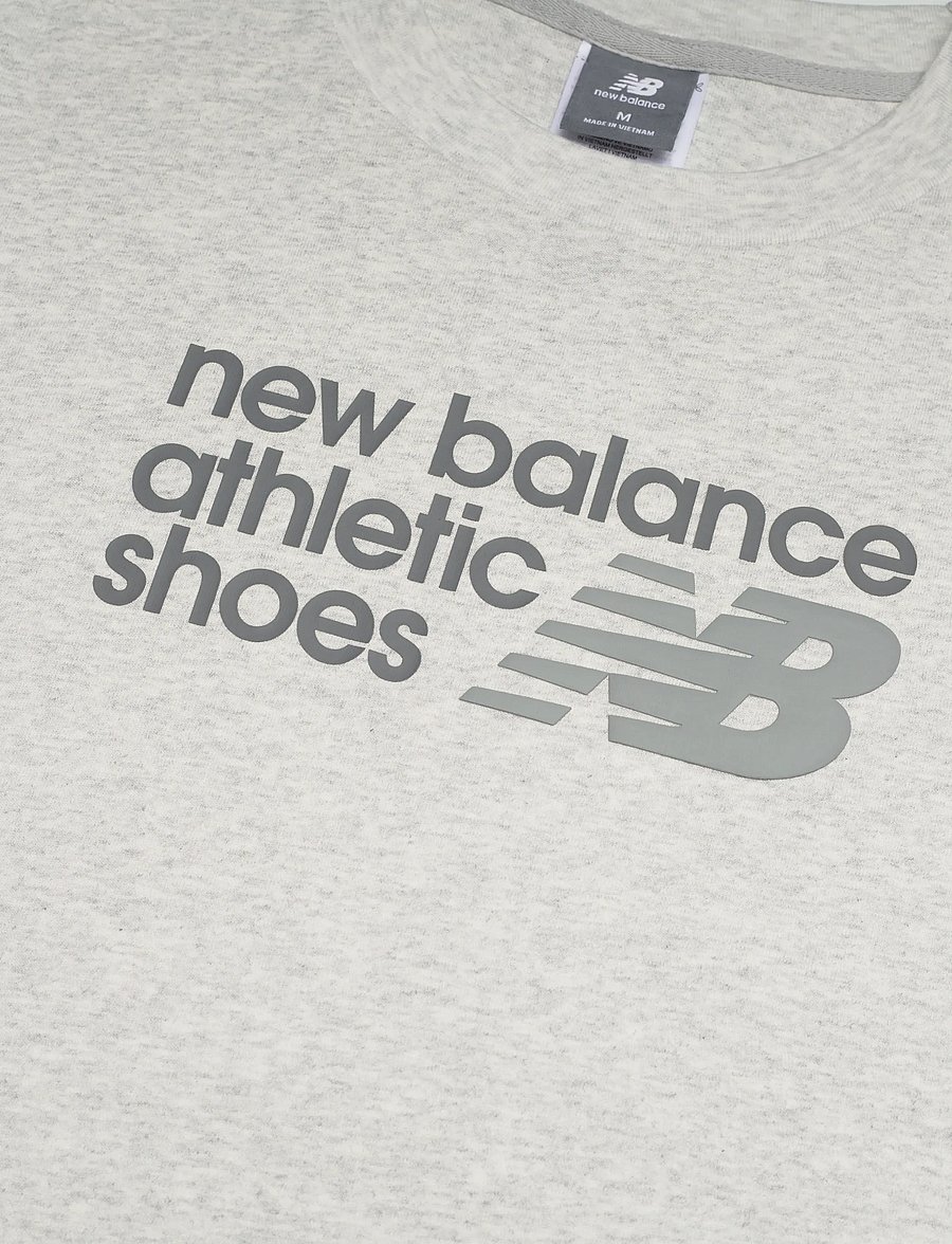 New Balance - Athletics Premium Relaxed Chest Logo T-Shirt - topper & t-skjorter - ash heather - 2