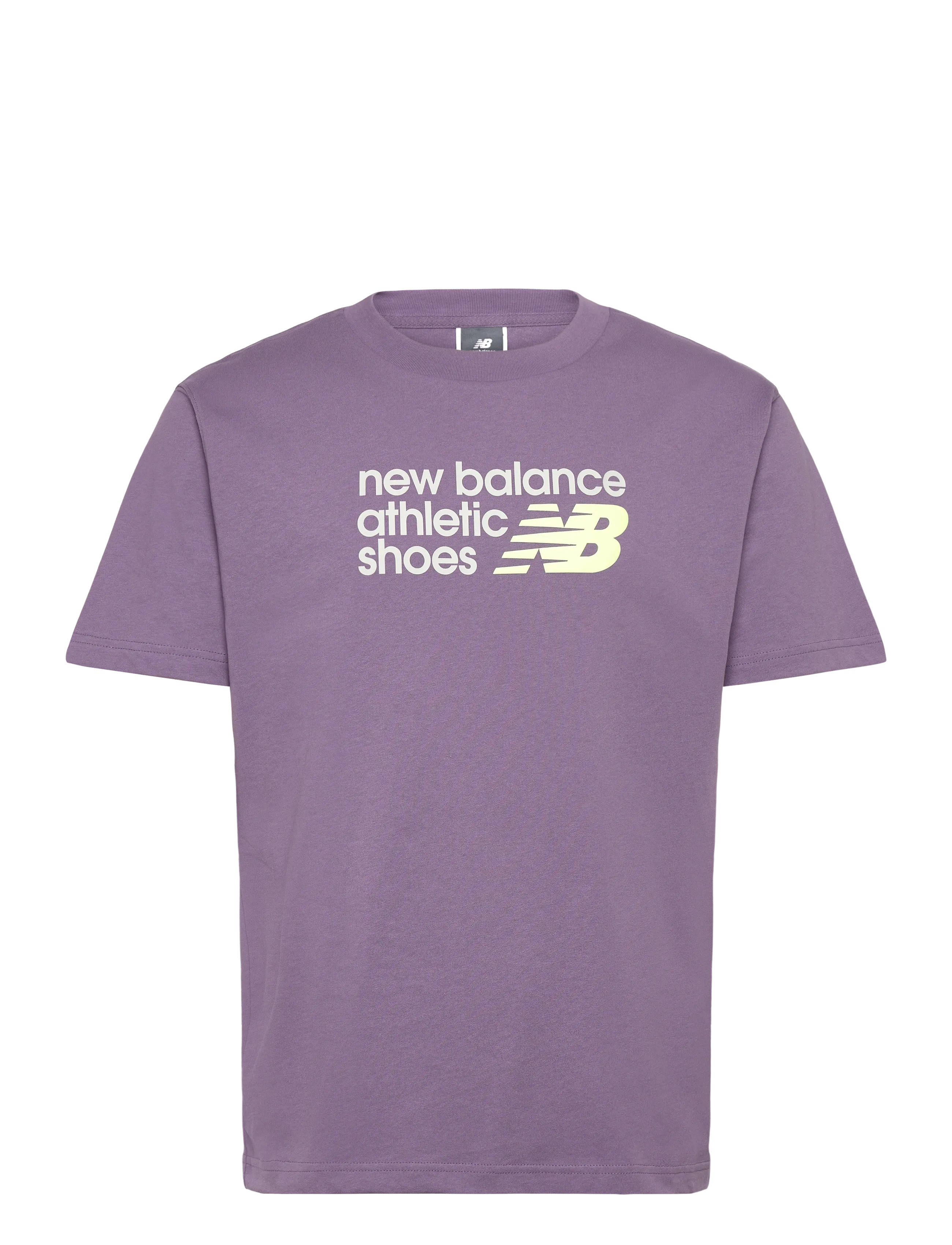 New Balance Athletics Premium Relaxed Chest Logo T-Shirt - Kleidung - CANDIED VIOLET / purple