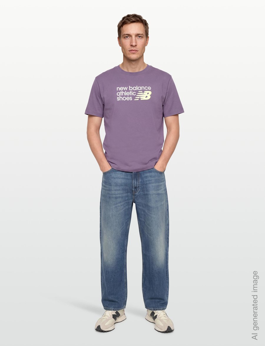 New Balance - Athletics Premium Relaxed Chest Logo T-Shirt - oberteile & t-shirts - candied violet - 0