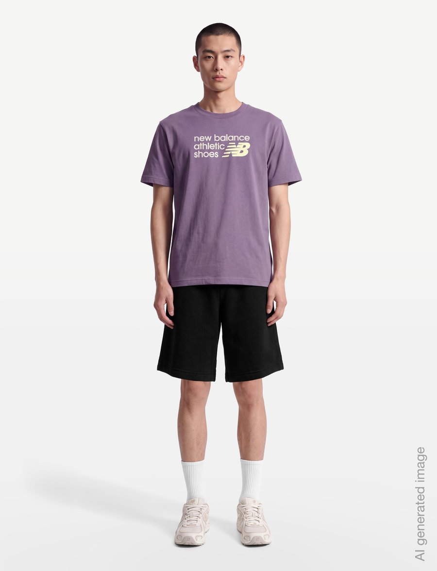 New Balance - Athletics Premium Relaxed Chest Logo T-Shirt - tops & t-shirts - candied violet - 0