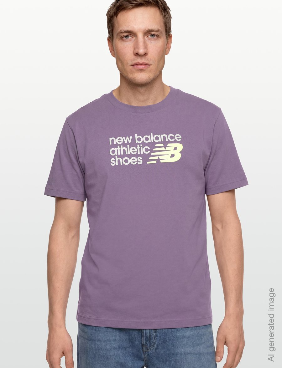 New Balance - Athletics Premium Relaxed Chest Logo T-Shirt - oberteile & t-shirts - candied violet - 3