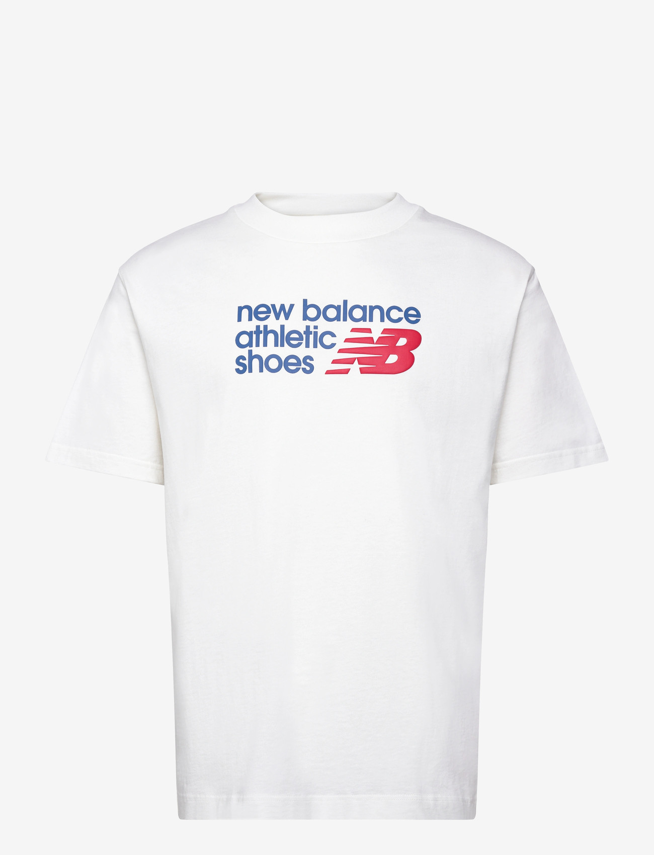 New Balance - Athletics Premium Relaxed Chest Logo T-Shirt - oberteile & t-shirts - sea salt - 0