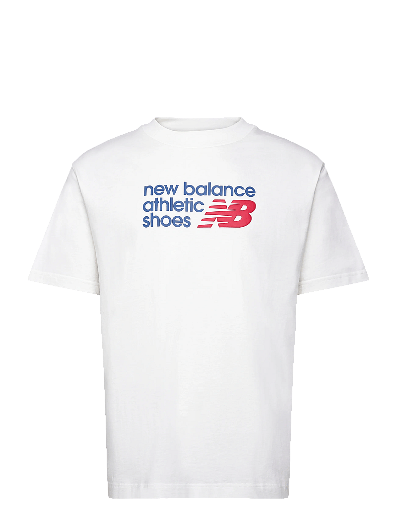 New Balance - Athletics Premium Relaxed Chest Logo T-Shirt - oberteile & t-shirts - sea salt - 0
