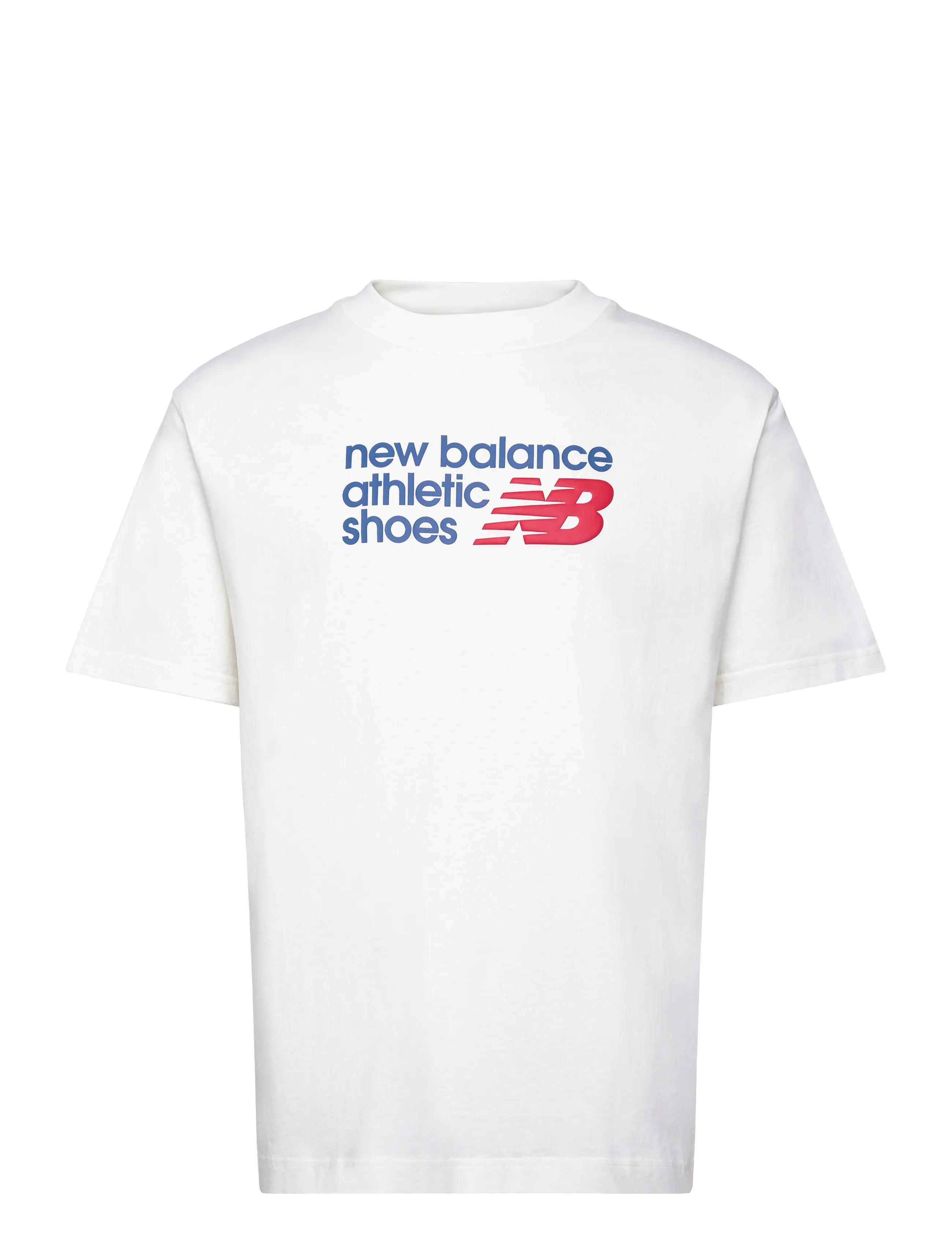New Balance Athletics Premium Relaxed Chest Logo T-Shirt - Deals - SEA SALT / white