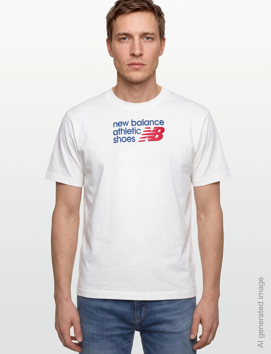 New Balance - Athletics Premium Relaxed Chest Logo T-Shirt - alussärgid ja t-särgid - sea salt - 3