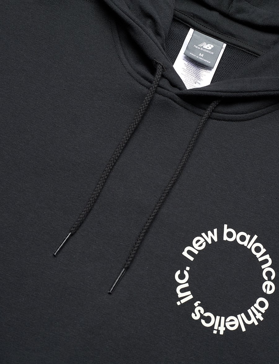 New Balance - Circular Logo Hoodie - alussärgid - black - 2