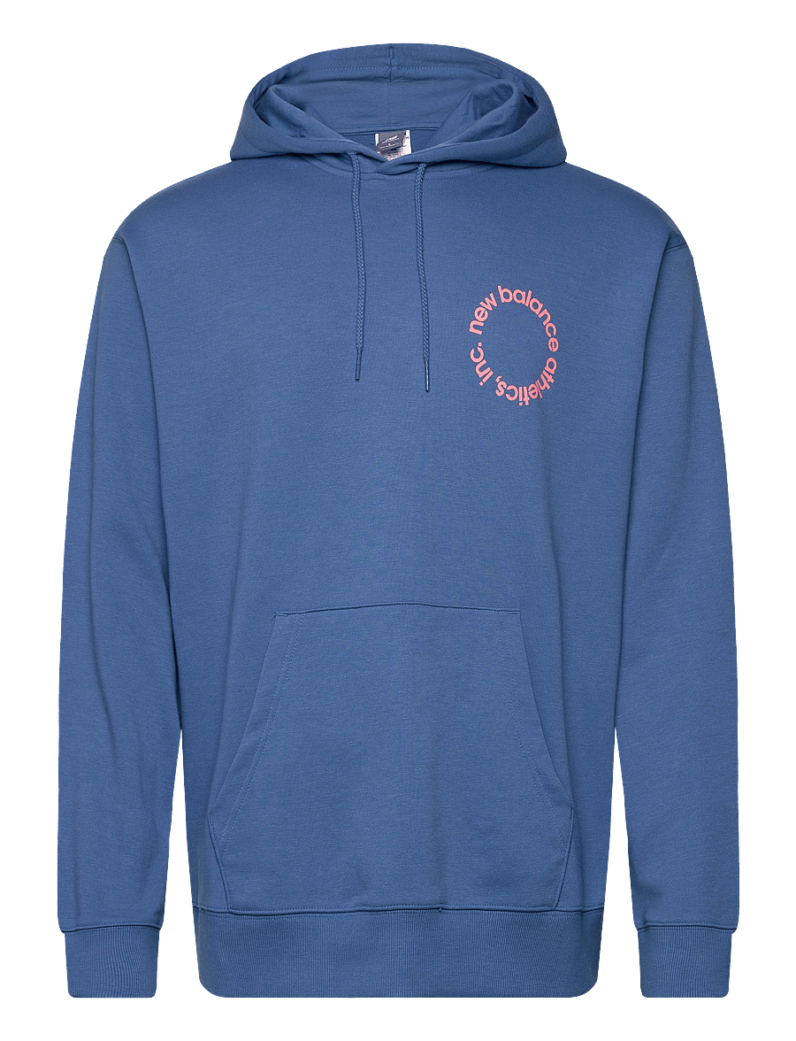 New Balance - Circular Logo Hoodie - alussärgid - sea stone - 0
