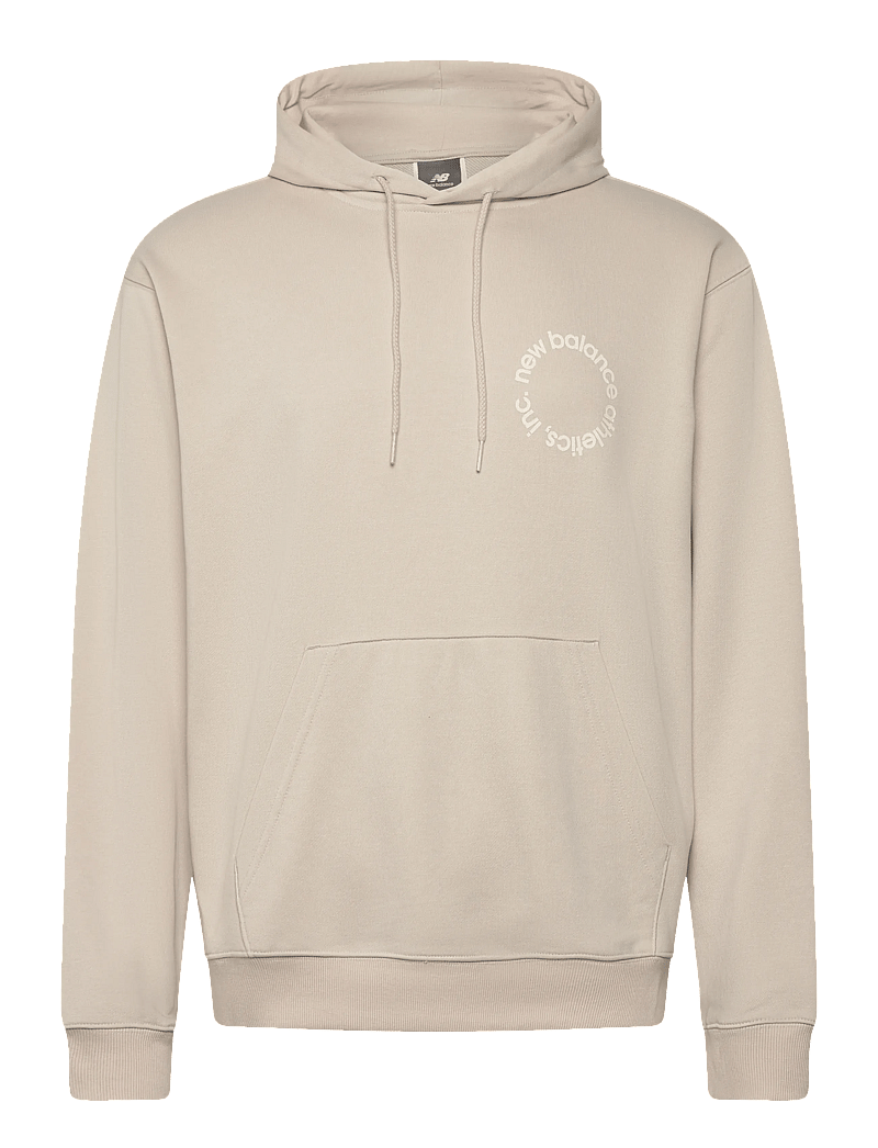 New Balance - Circular Logo Hoodie - huvtröjor - timberwolf - 0