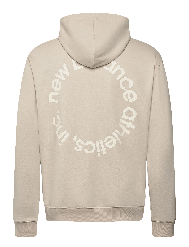 New Balance - Circular Logo Hoodie - huvtröjor - timberwolf - 1