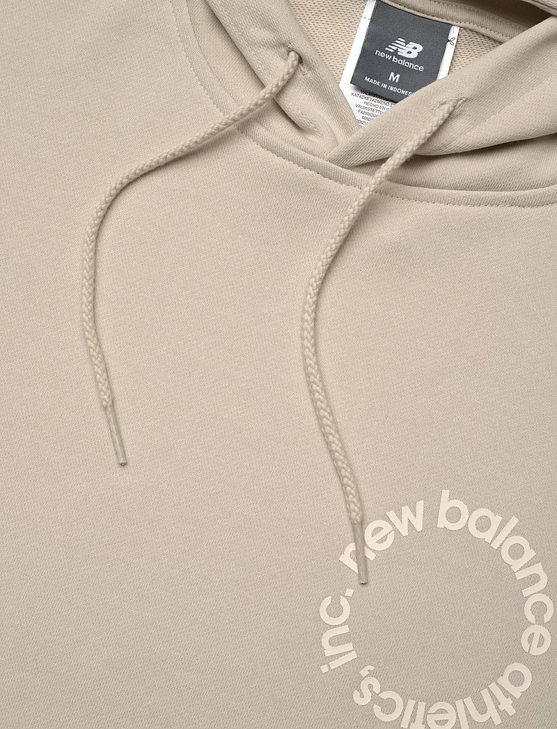 New Balance - Circular Logo Hoodie - huvtröjor - timberwolf - 2