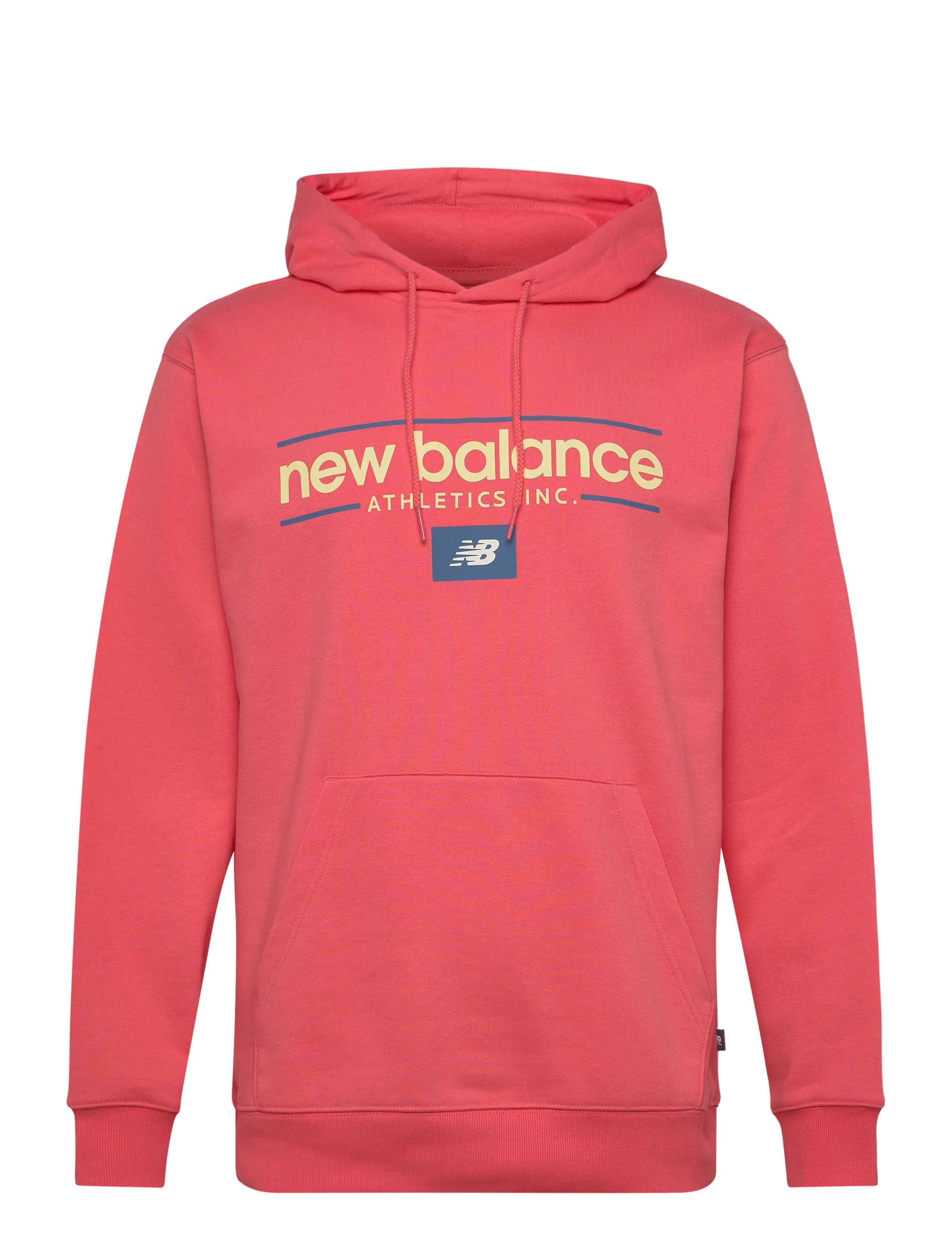 New Balance Relaxed Linear Athletics Hoodie - Överdelar - DRIFT RED / coral
