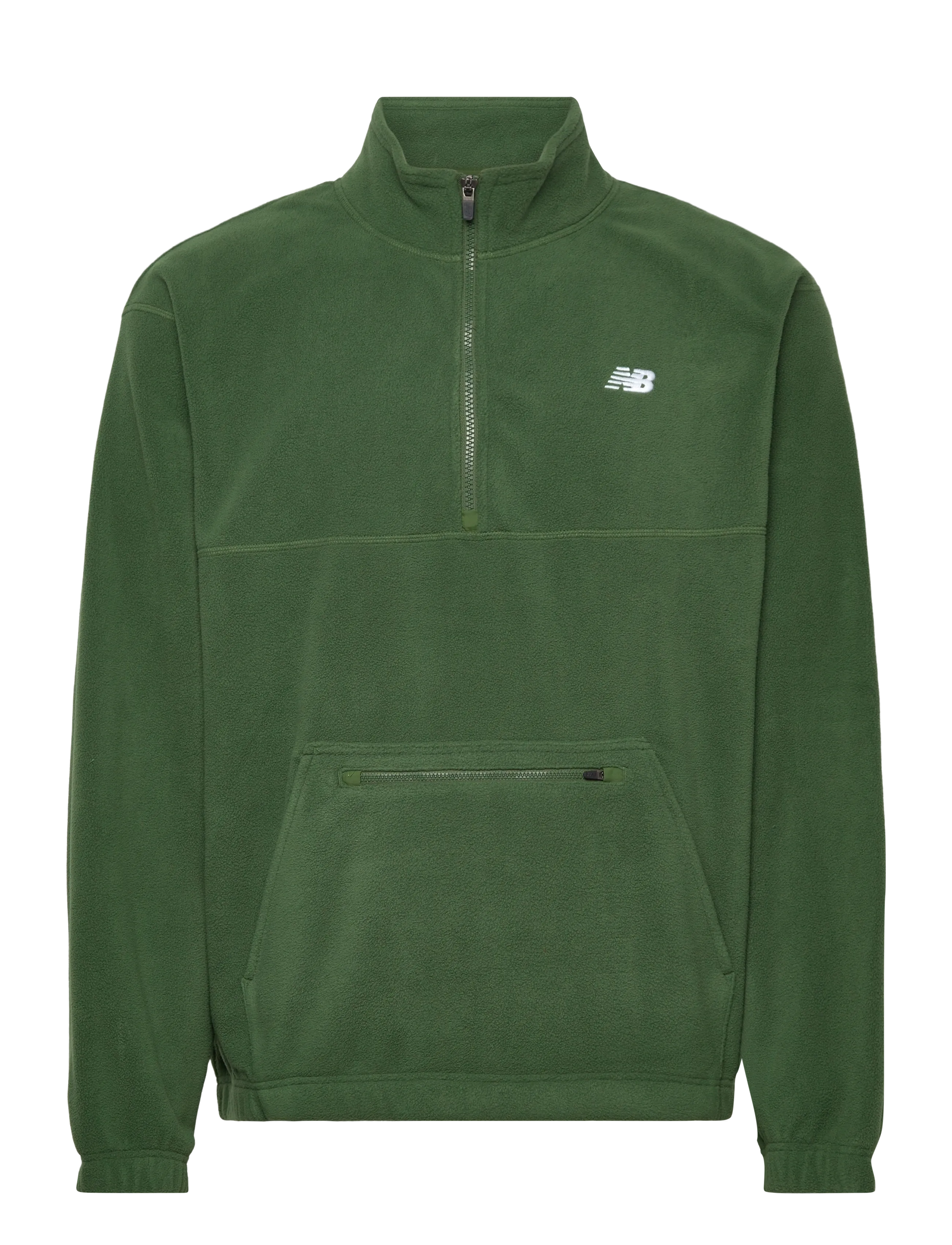 New Balance Polar Fleece 1/2 Zip, M, Green, Sport Fleeces & Midlayers > Sport Fleeces, Herre