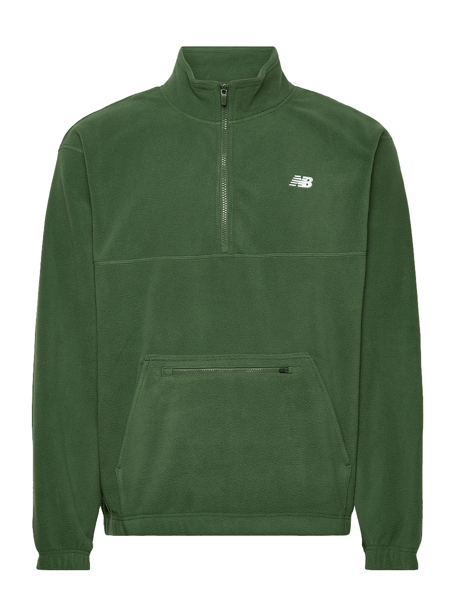 New Balance - Polar Fleece 1/2 Zip - fleece og mellemlag - dark alpine green - 0