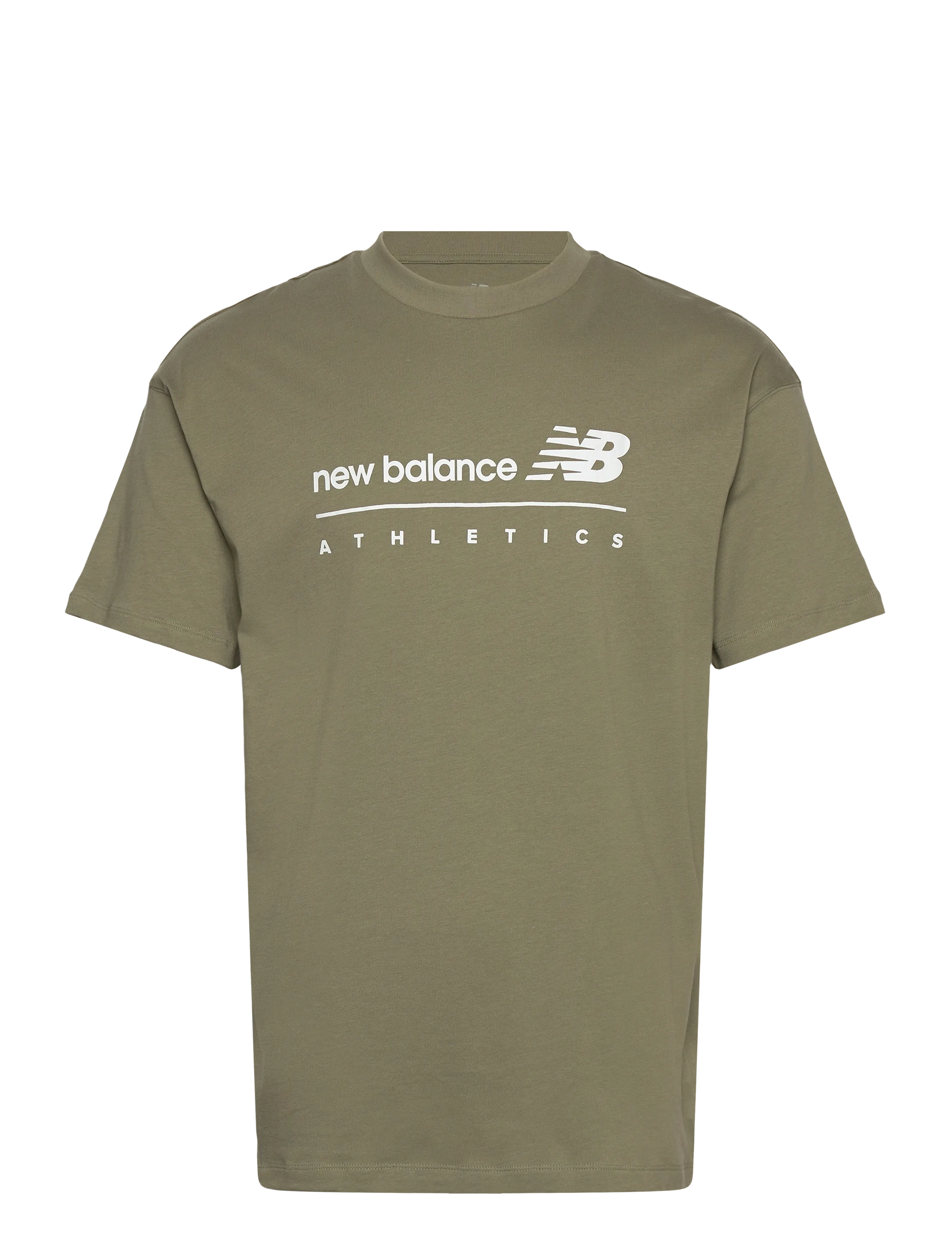 New Balance Linear Graphic T-Shirt - 4 for 3 - DARK OLIVINE / khaki/green