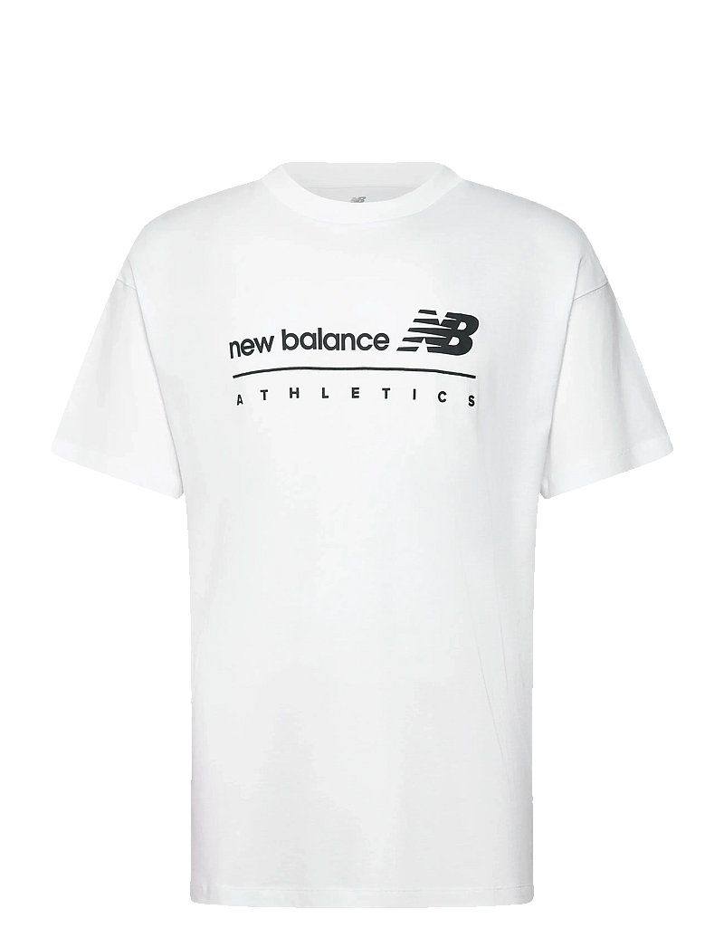 New Balance - Linear Graphic T-Shirt - t-shirts - white - 0
