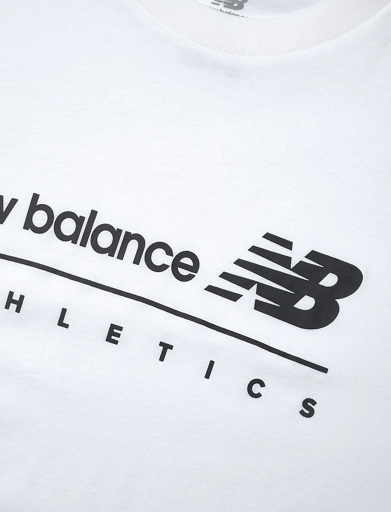 New Balance - Linear Graphic T-Shirt - t-shirts - white - 2