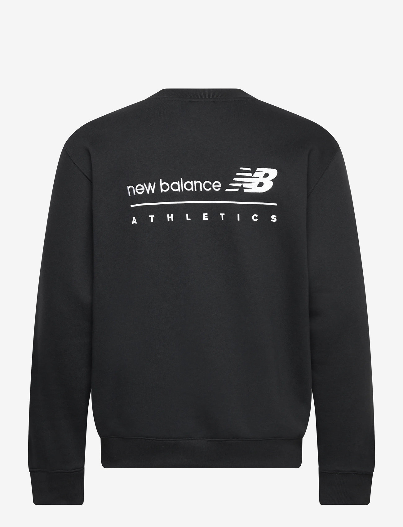 New Balance - Linear Graphic Fleece Crew - Överdelar - black - 1