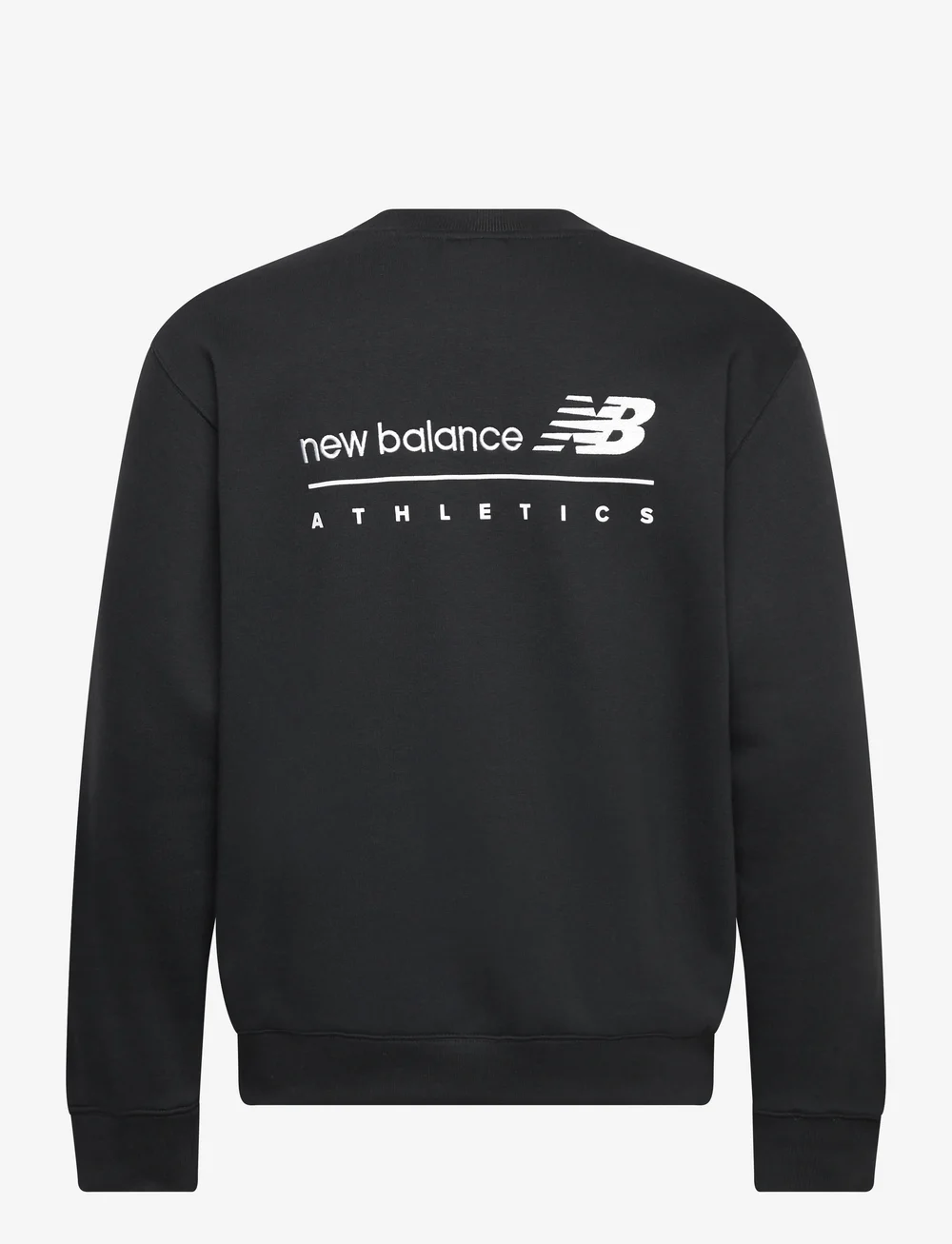 New Balance - Linear Graphic Fleece Crew - viršutinės dalies drabužiai - black - 1
