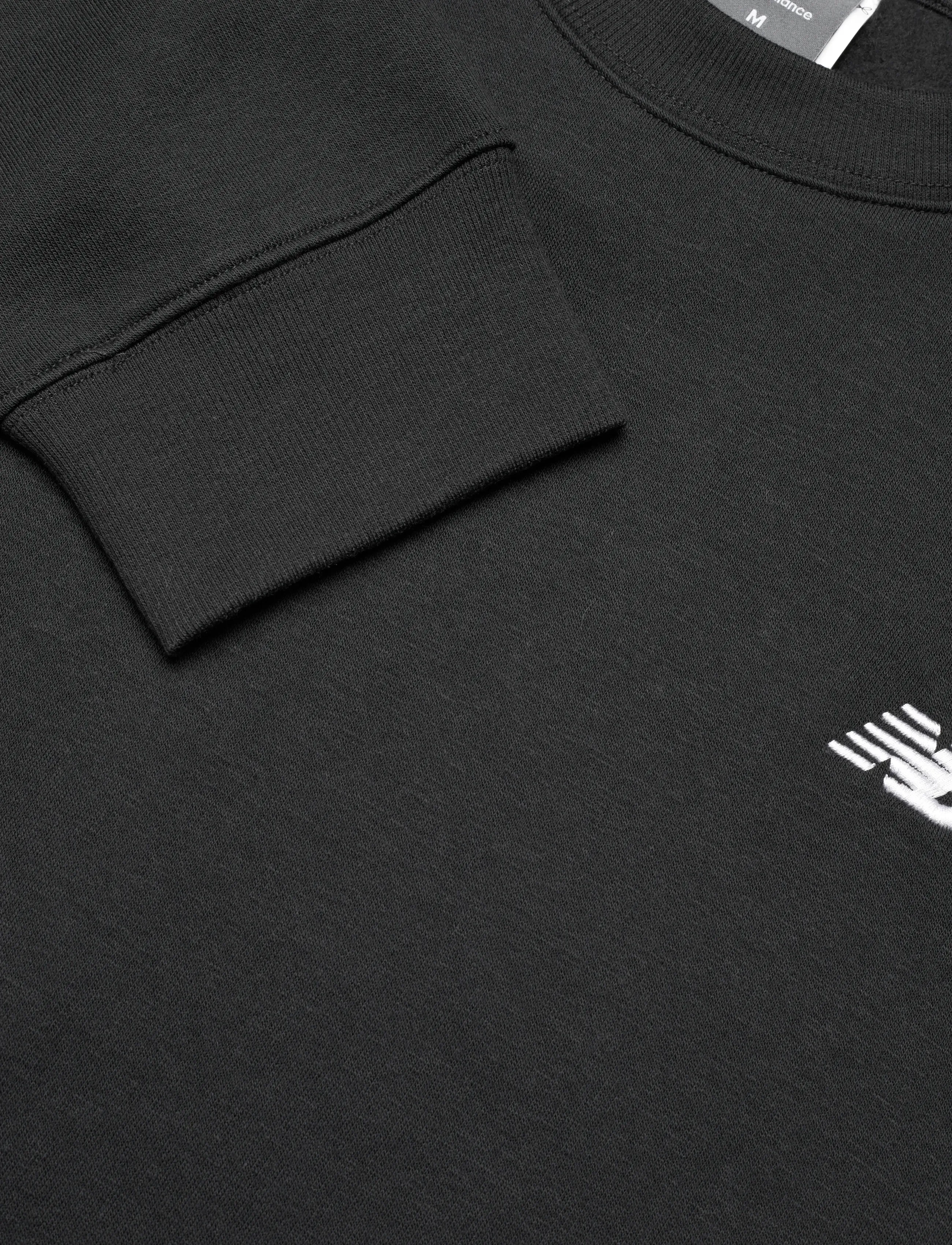 New Balance - Linear Graphic Fleece Crew - oberteile - black - 2