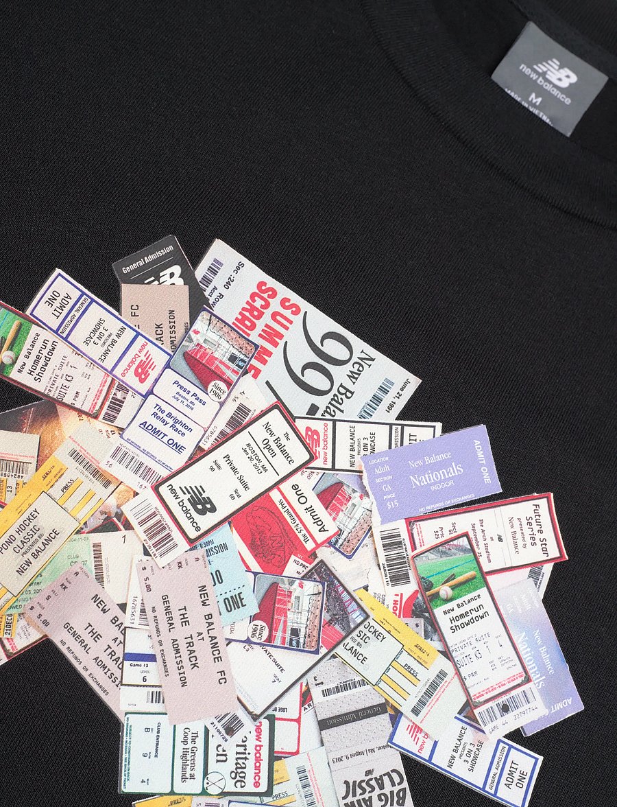 New Balance - Athletics Ticket T-Shirt - t-shirts - black - 2