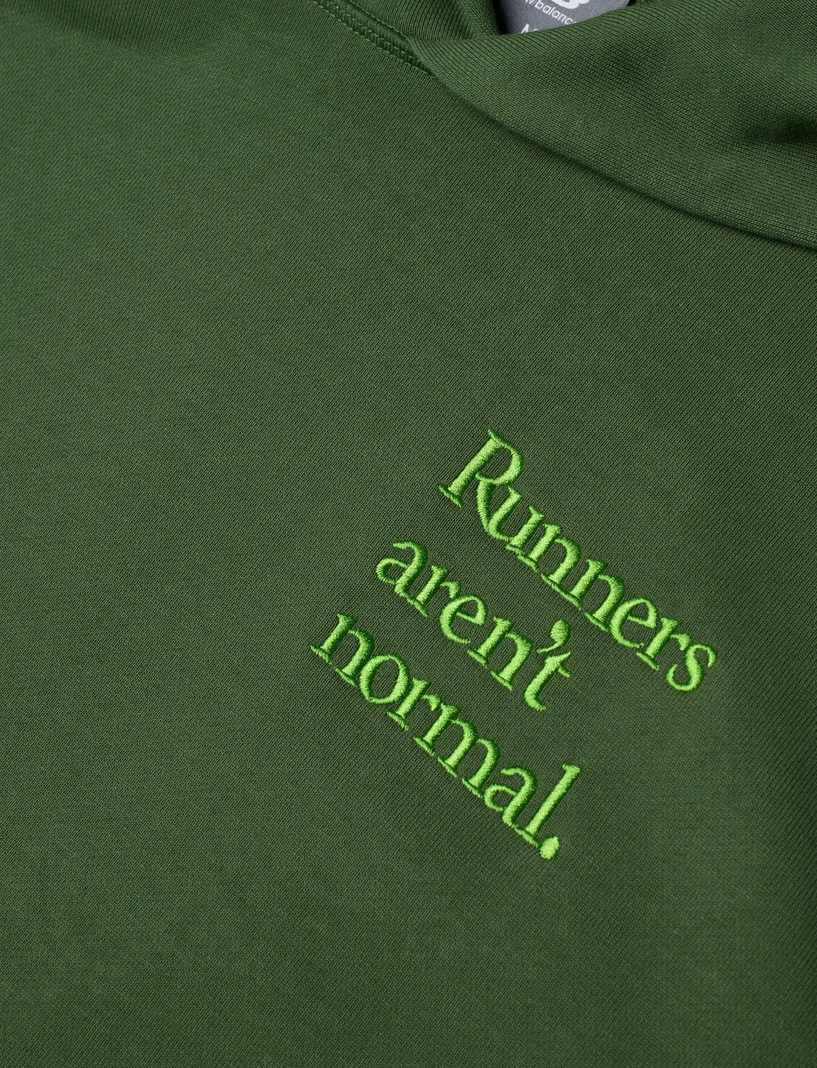New Balance - Athletics Runners Arent Normal Hoodie - sweatshirts - dark alpine green - 2