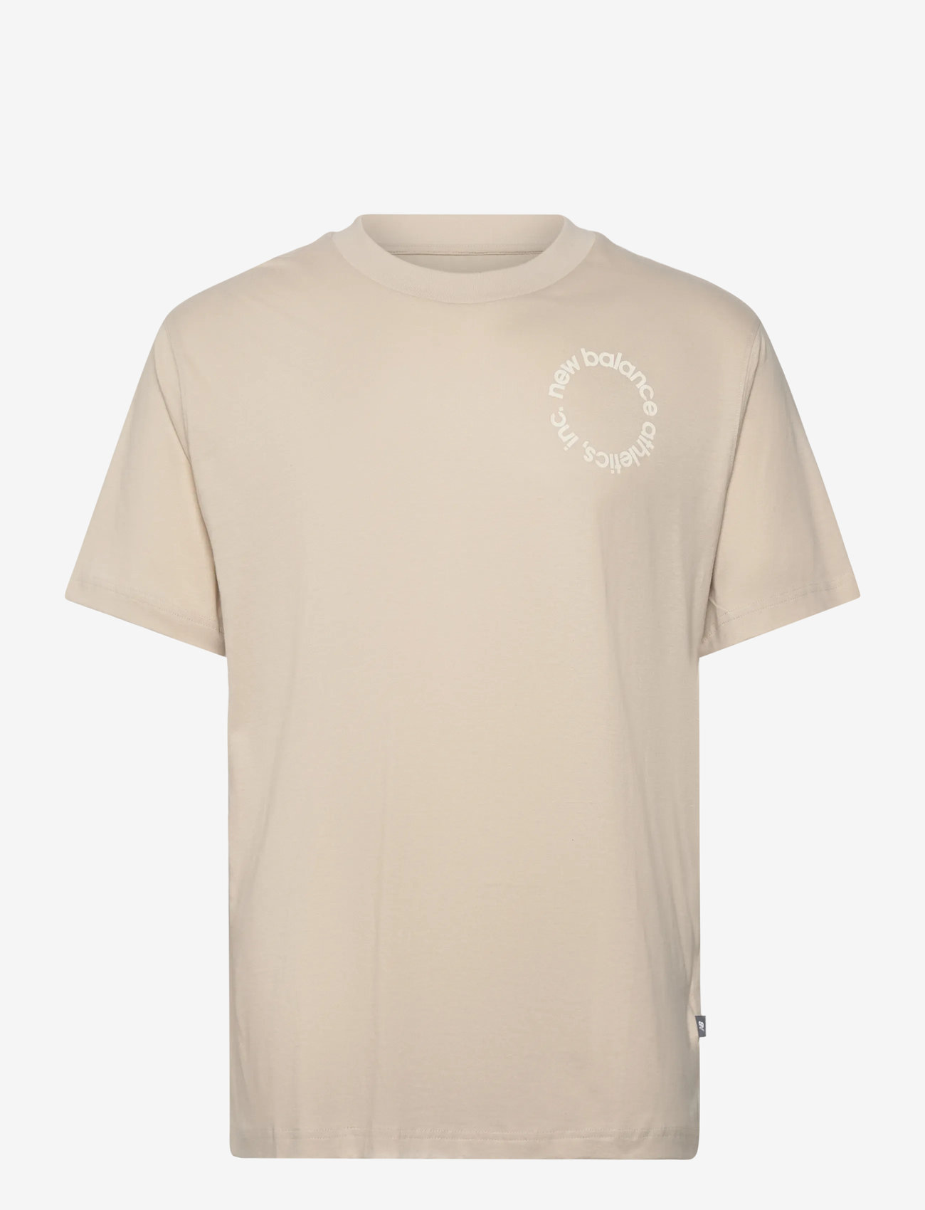 New Balance - Circular Logo T-Shirt - kortærmede t-shirts - timberwolf - 0