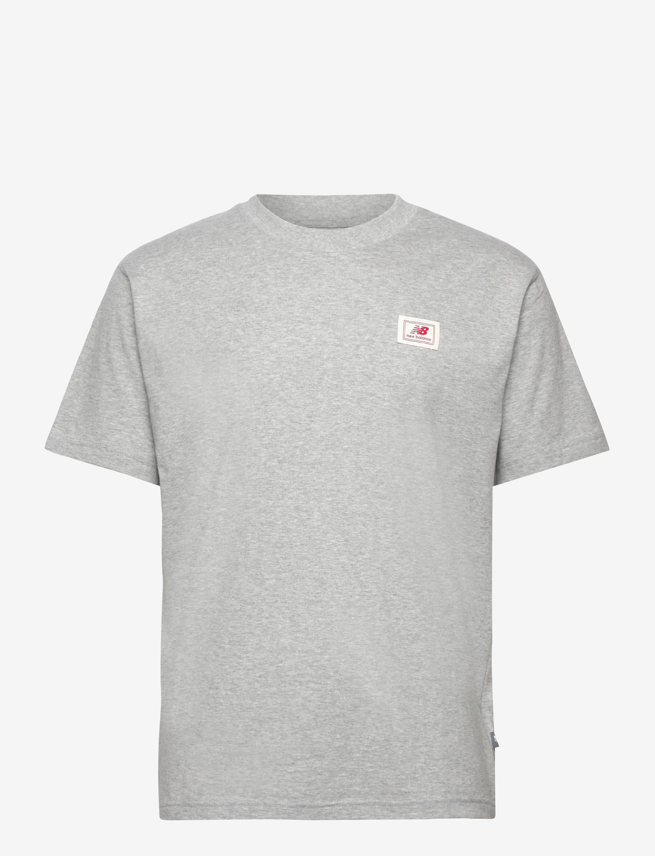 New Balance - Woven Label T-Shirt - alussärgid ja t-särgid - athletic grey - 0