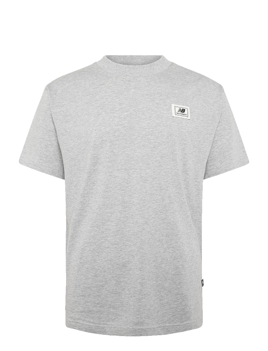 New Balance - Woven Label T-Shirt - tops & t-shirts - athletic grey/multi - 1