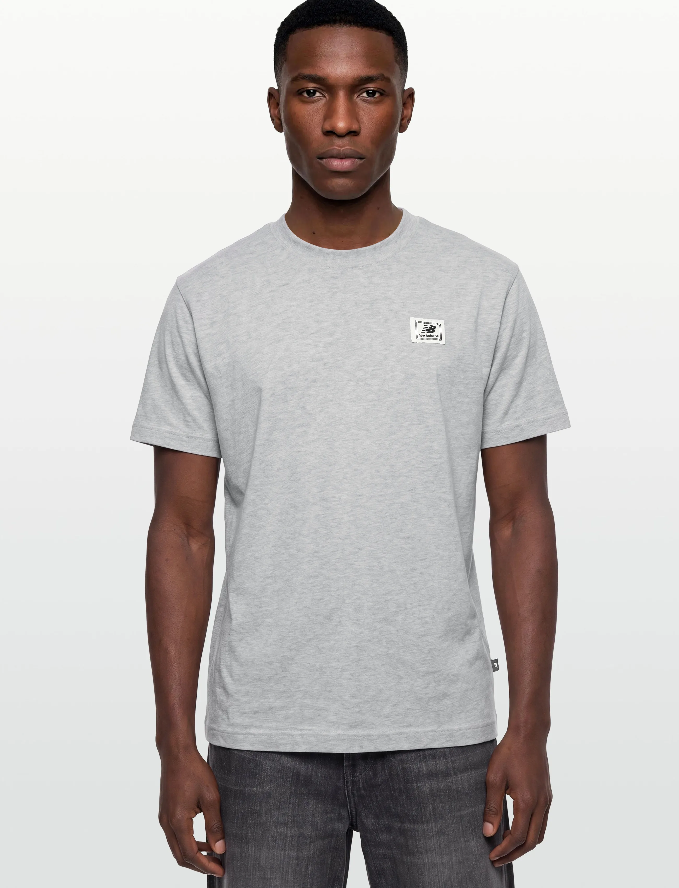 New Balance - Woven Label T-Shirt - t-shirts - athletic grey/multi - 3