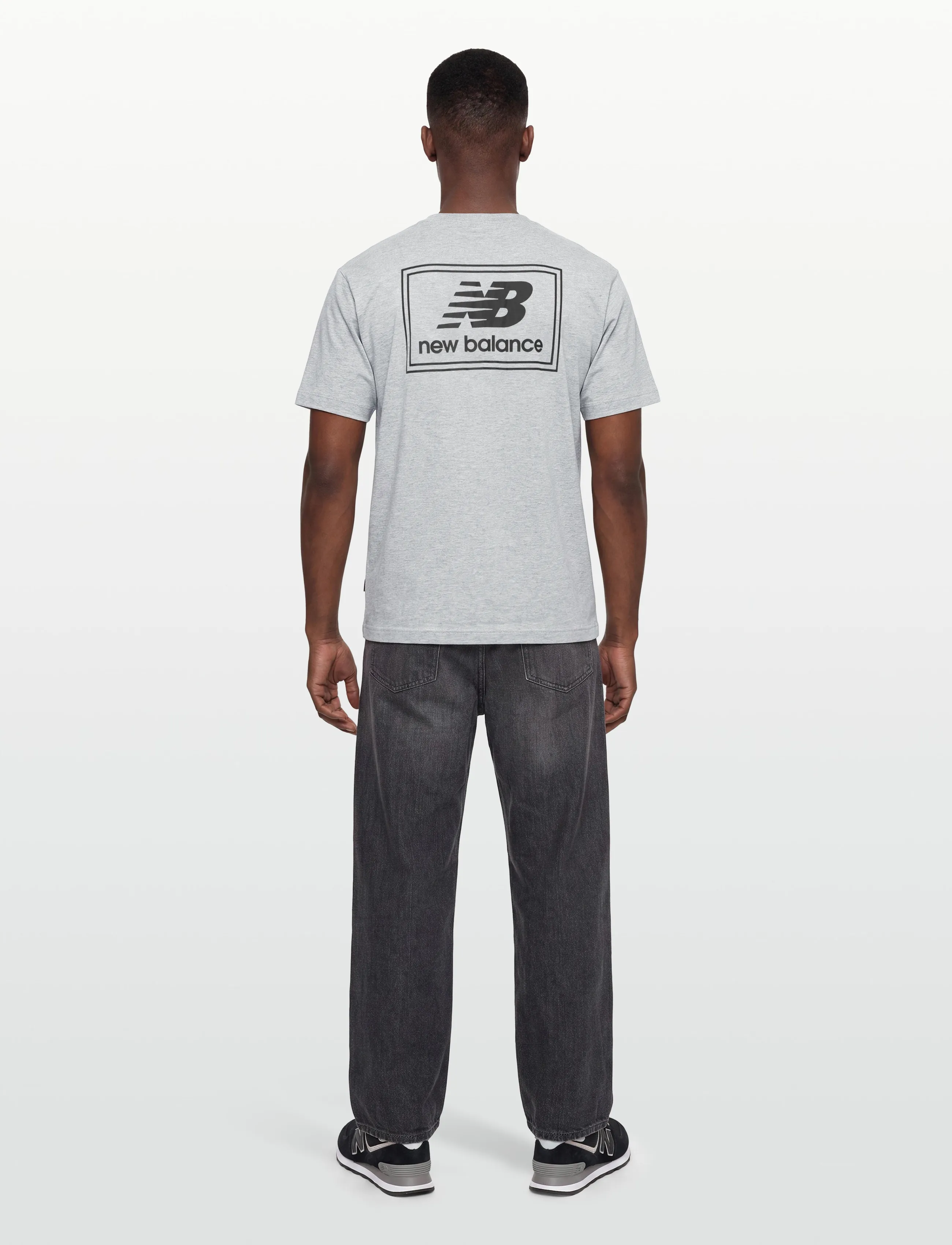 New Balance - Woven Label T-Shirt - t-shirts - athletic grey/multi - 4