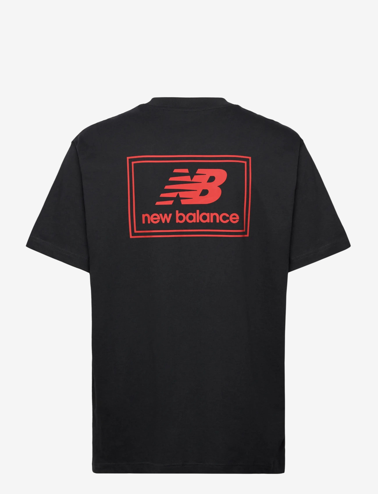 New Balance - Woven Label T-Shirt - oberteile & t-shirts - black - 1