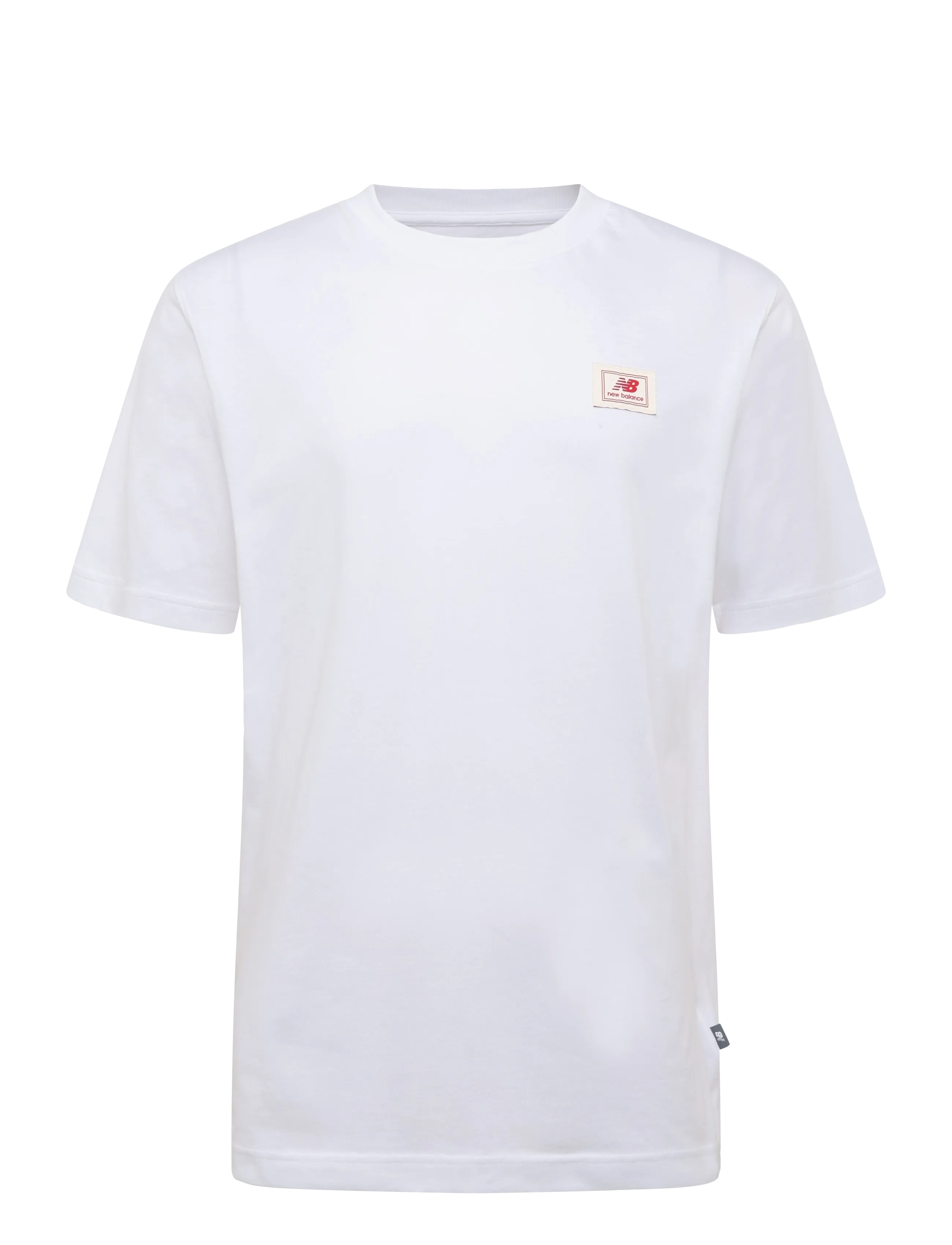 New Balance Woven Label T-Shirt, Mænd, T-Shirt, Hvid, Str: M