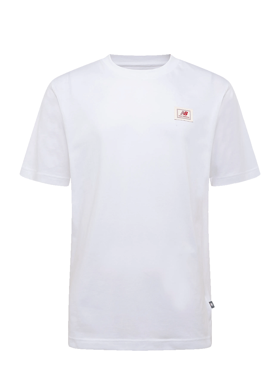 New Balance - Woven Label T-Shirt - oberteile & t-shirts - white - 0