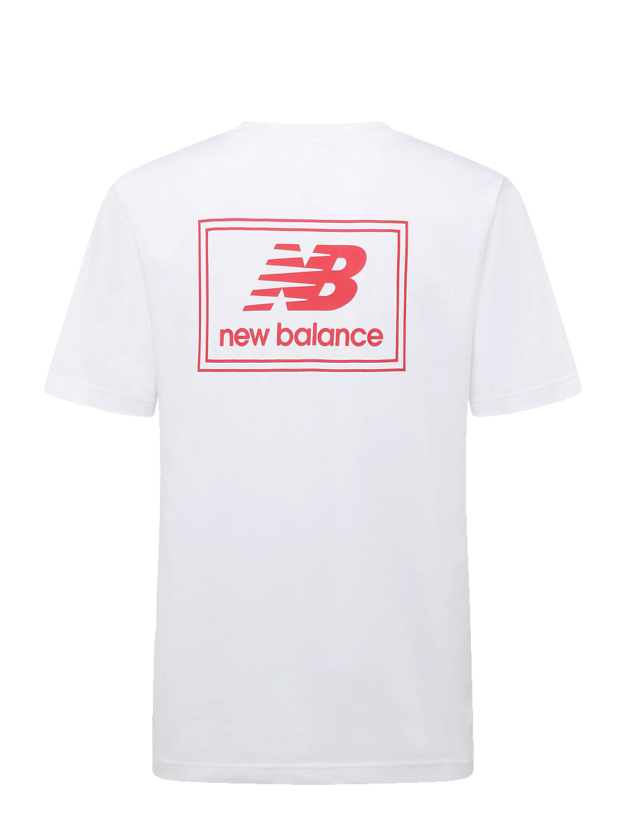 New Balance - Woven Label T-Shirt - oberteile & t-shirts - white - 1
