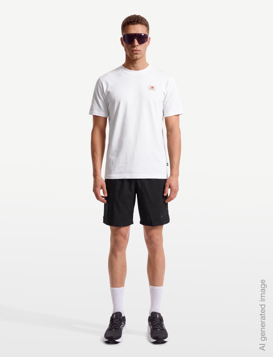 New Balance - Woven Label T-Shirt - t-shirts - white - 0