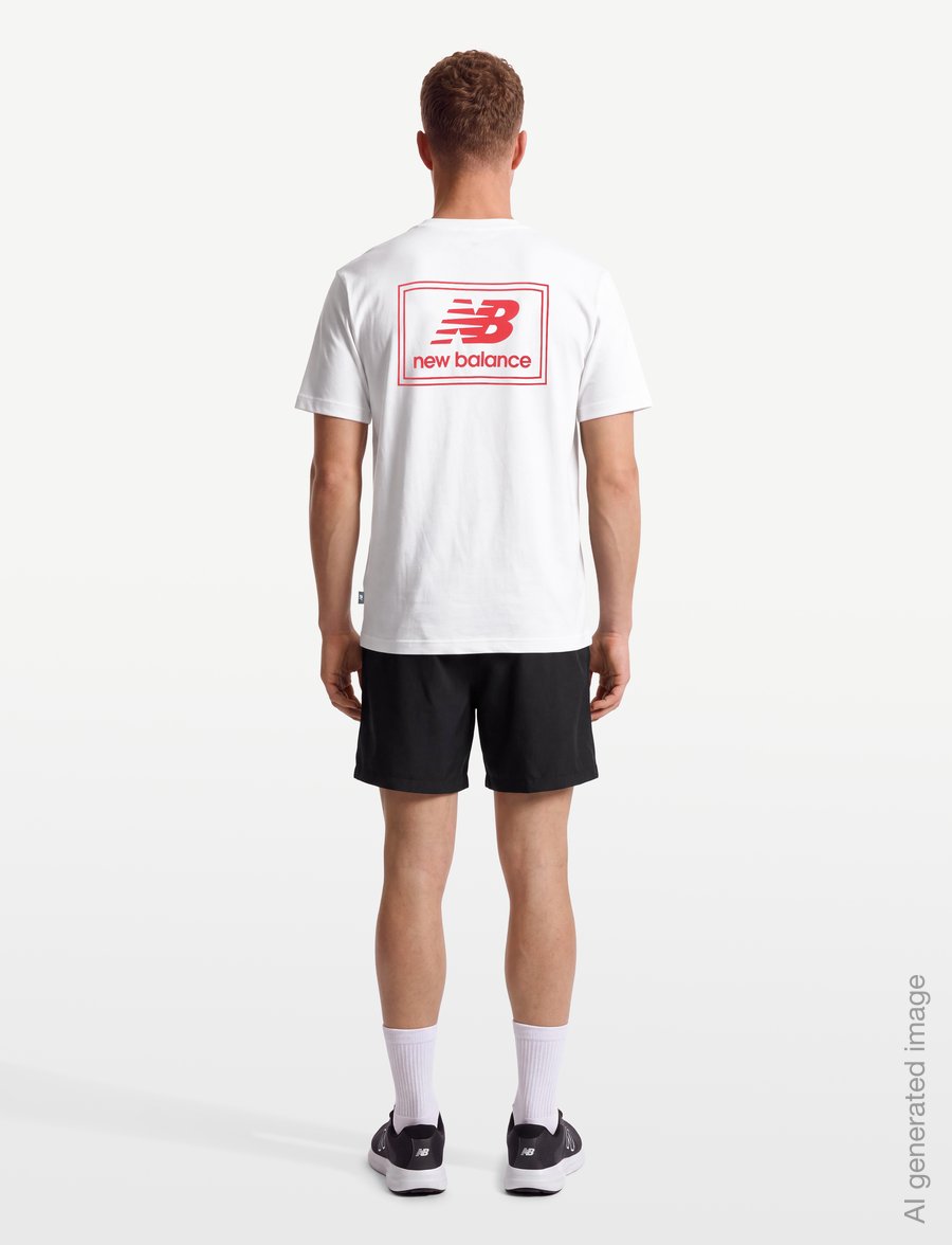 New Balance - Woven Label T-Shirt - t-shirts - white - 4