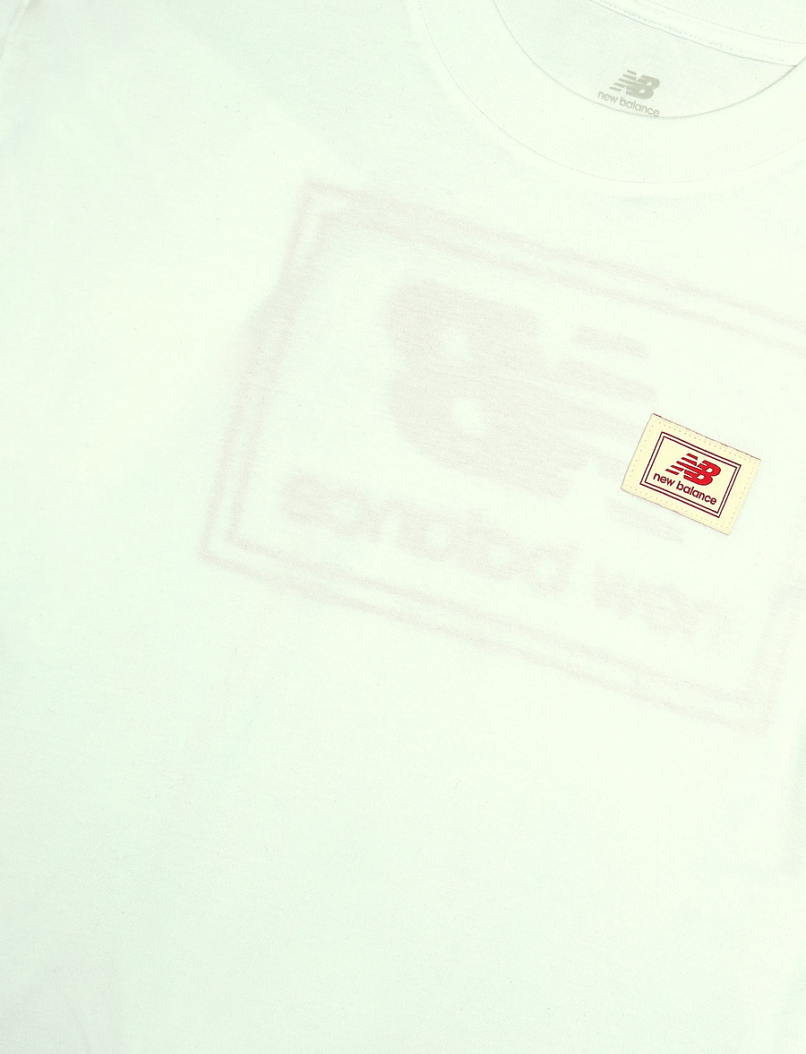New Balance - Woven Label T-Shirt - oberteile & t-shirts - white - 2