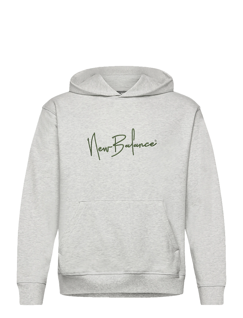 New Balance - Atheltics Signature Hoodie - huvtröjor - ash heather - 0