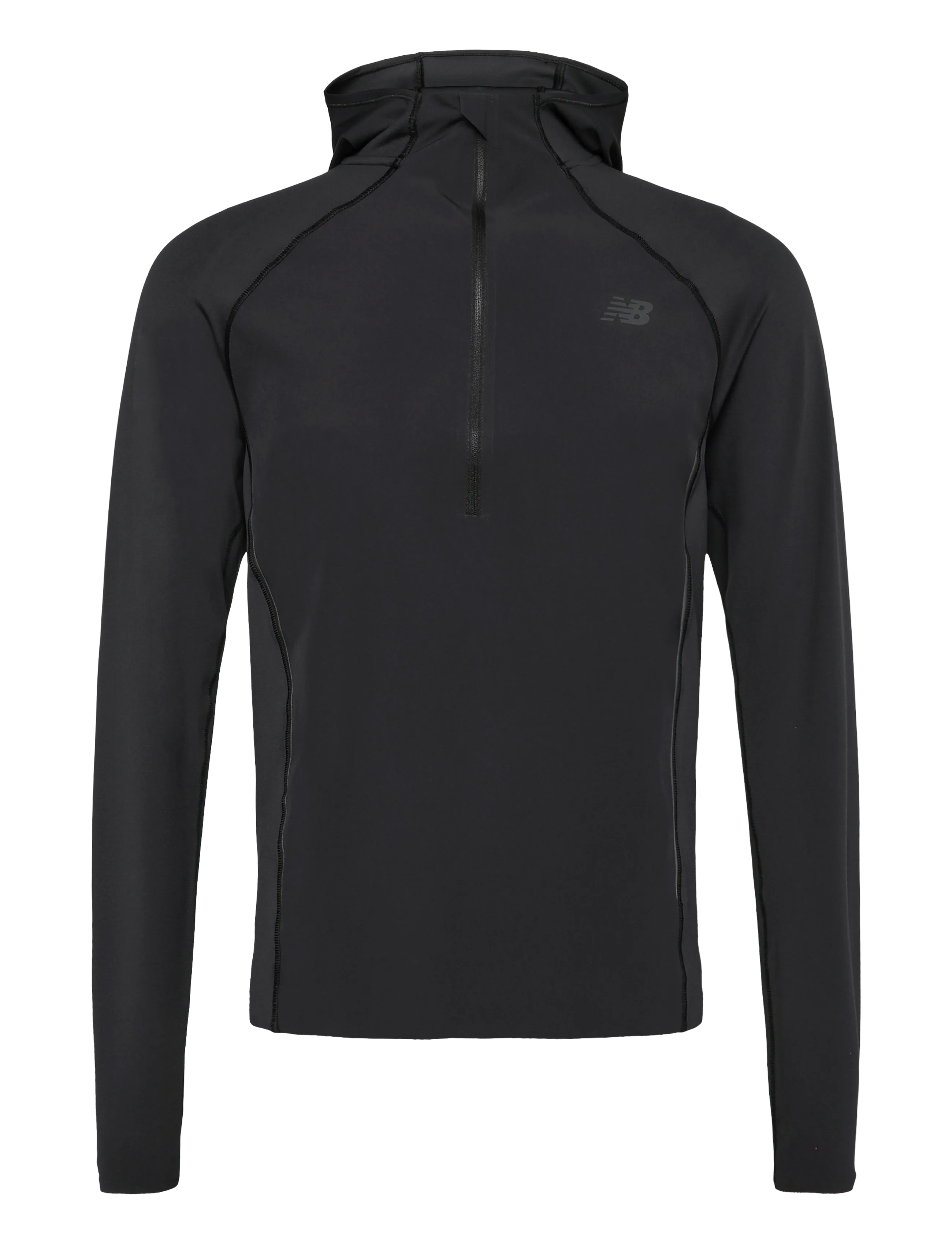 New Balance Reflective Run Hoodie - Tøj - BLACK / black