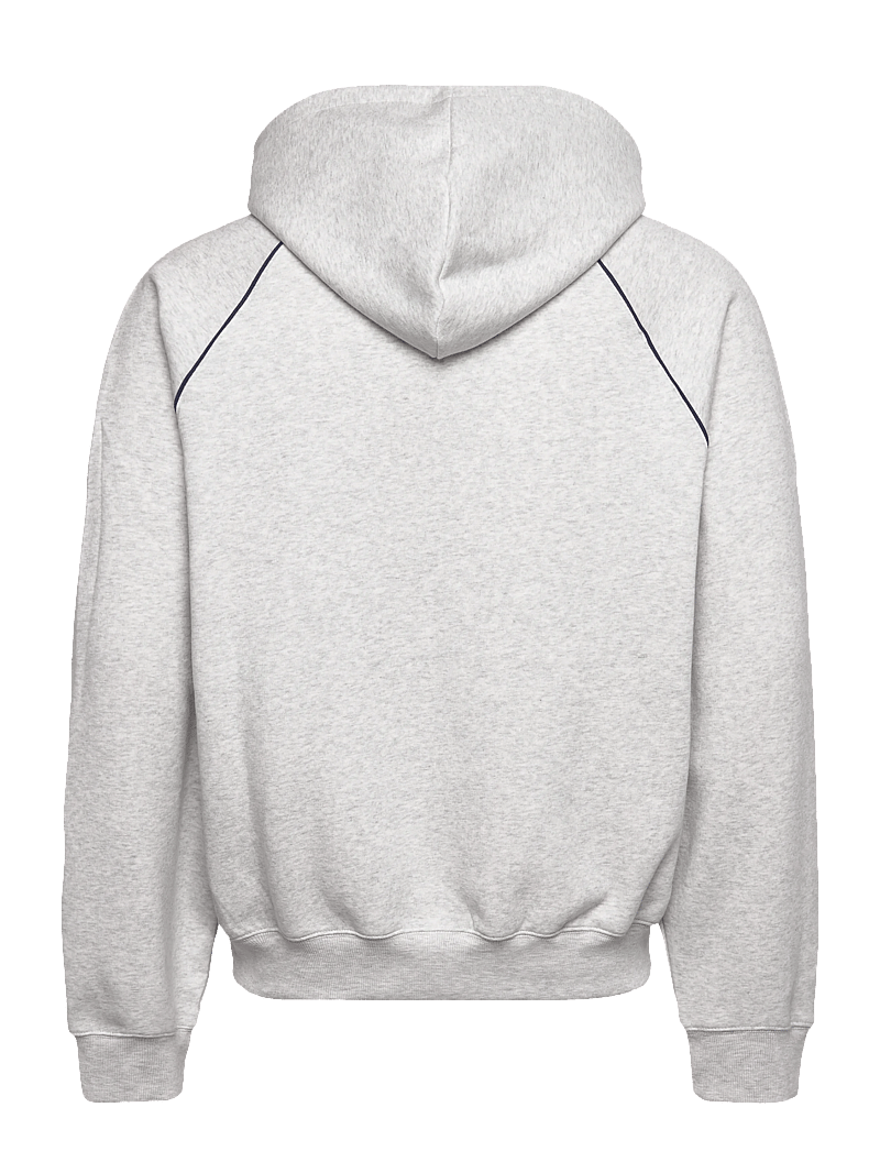 New Balance - Linear Graphic Fleece Hoodie - alussärgid - ash heather - 1