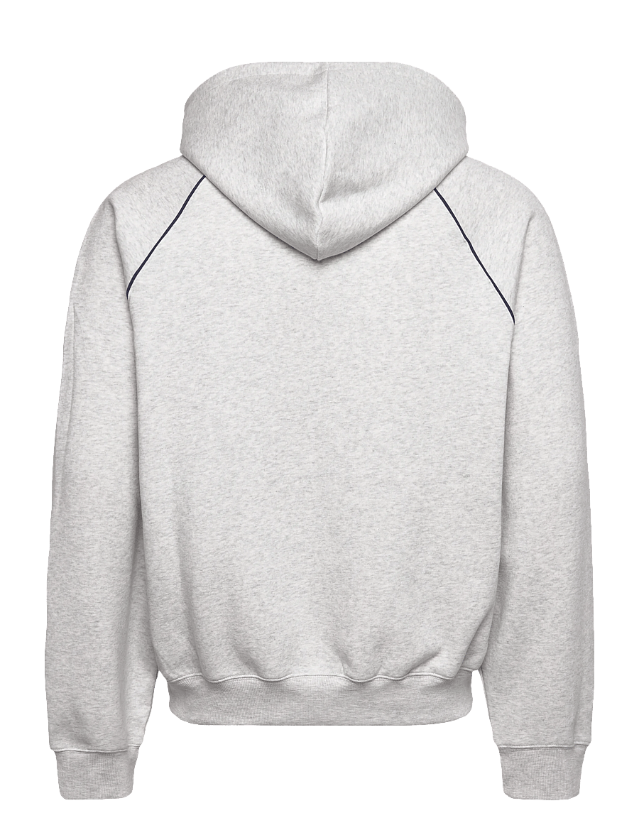 New Balance - Linear Graphic Fleece Hoodie - overdele - ash heather - 2