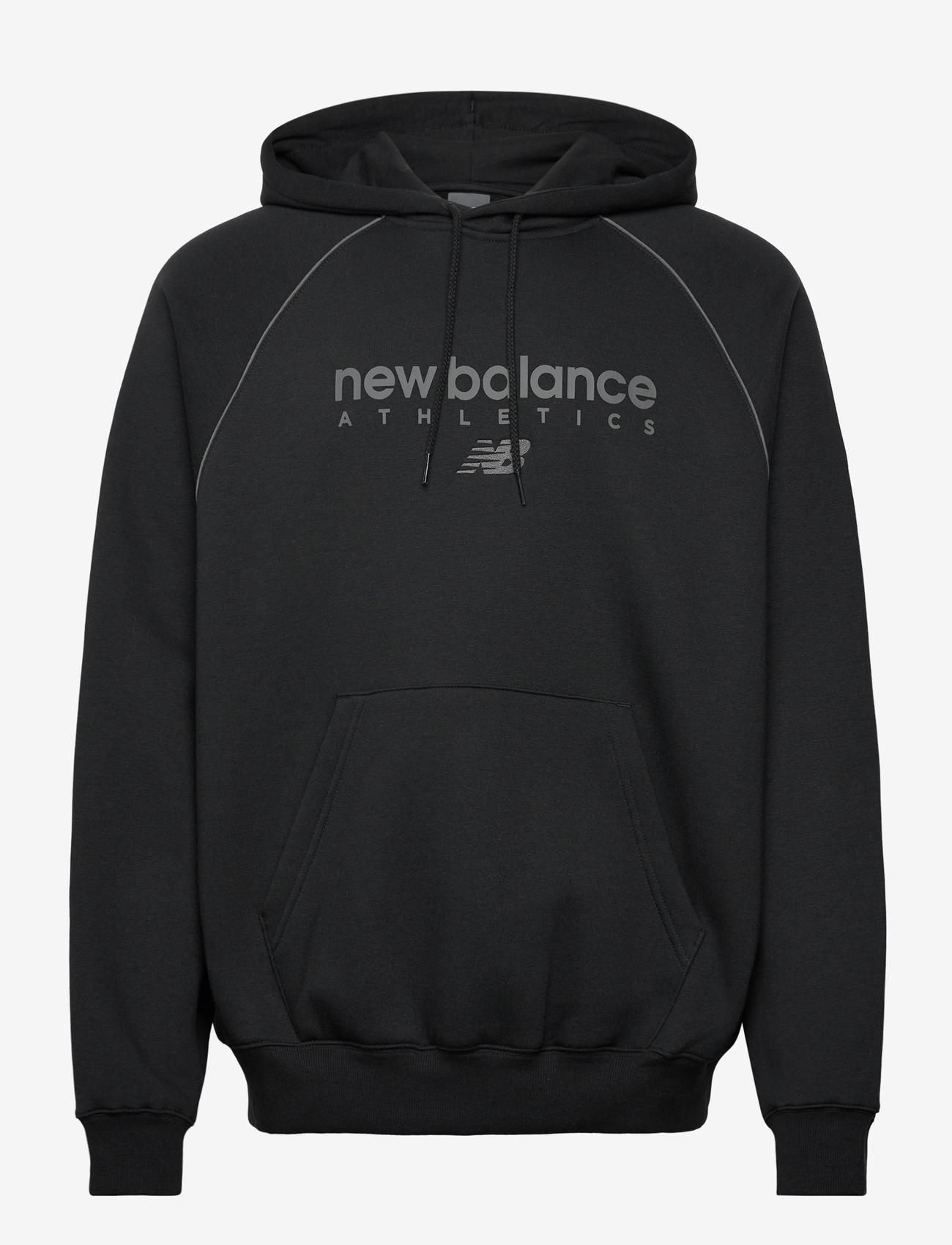New Balance - Linear Graphic Fleece Hoodie - oberteile - black - 0