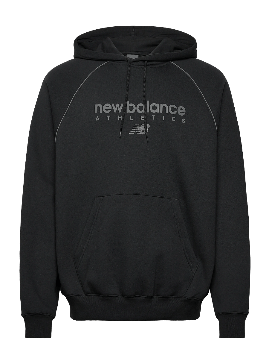 New Balance - Linear Graphic Fleece Hoodie - overdele - black - 1
