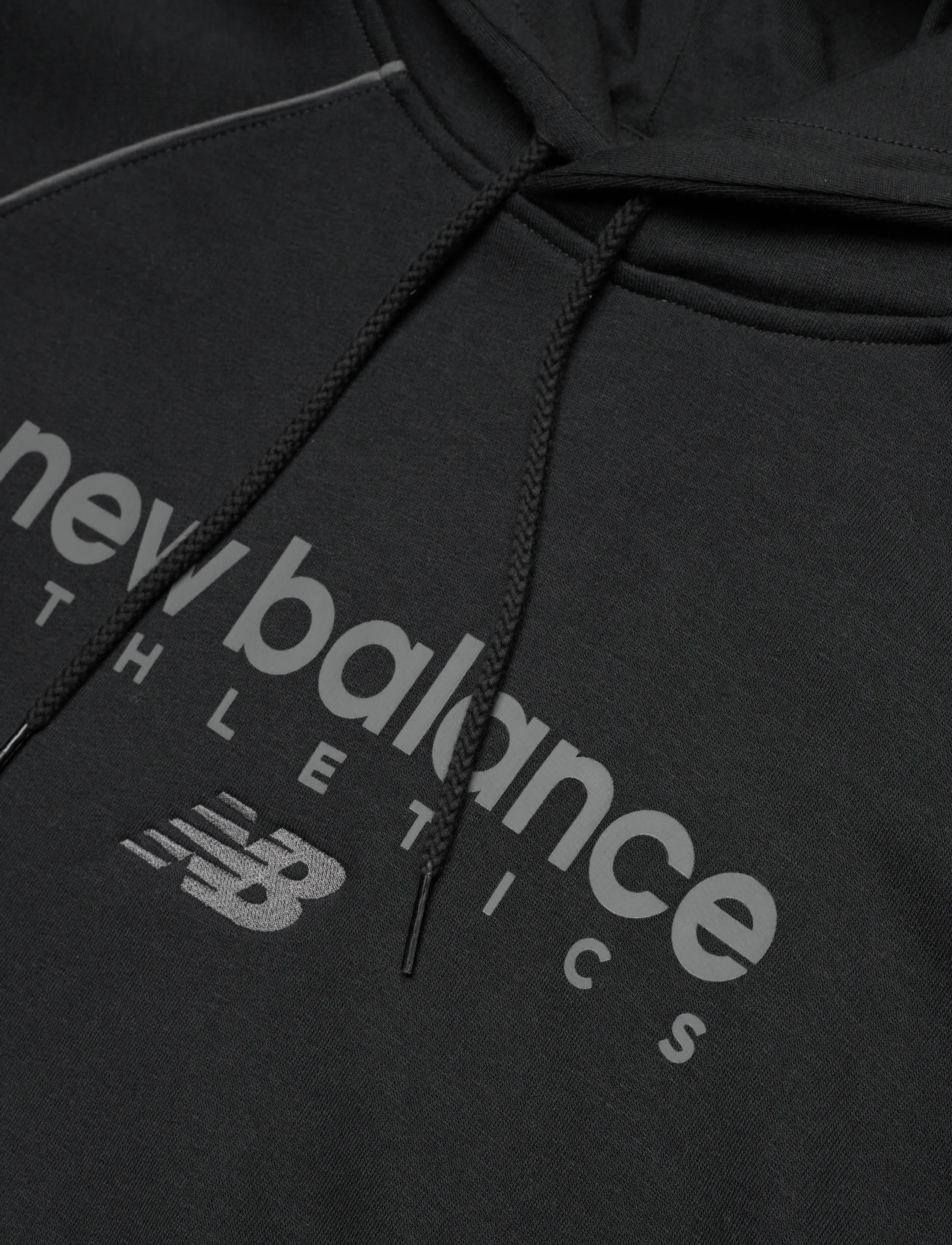 New Balance - Linear Graphic Fleece Hoodie - overdele - black - 5