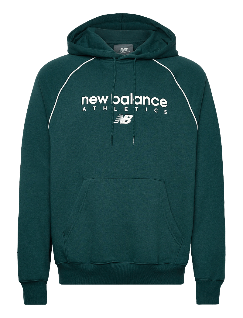 New Balance - Linear Graphic Fleece Hoodie - overdele - medusa green - 0