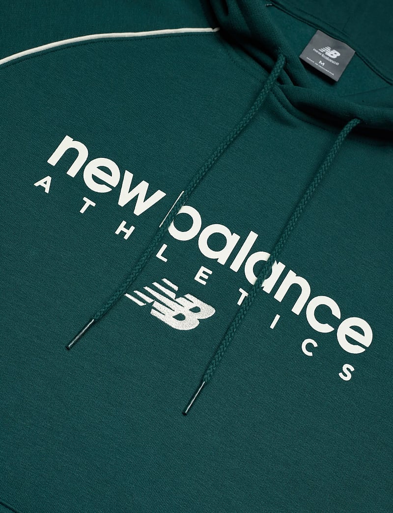New Balance - Linear Graphic Fleece Hoodie - overdele - medusa green - 2
